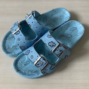 Blue Bandana Sandals